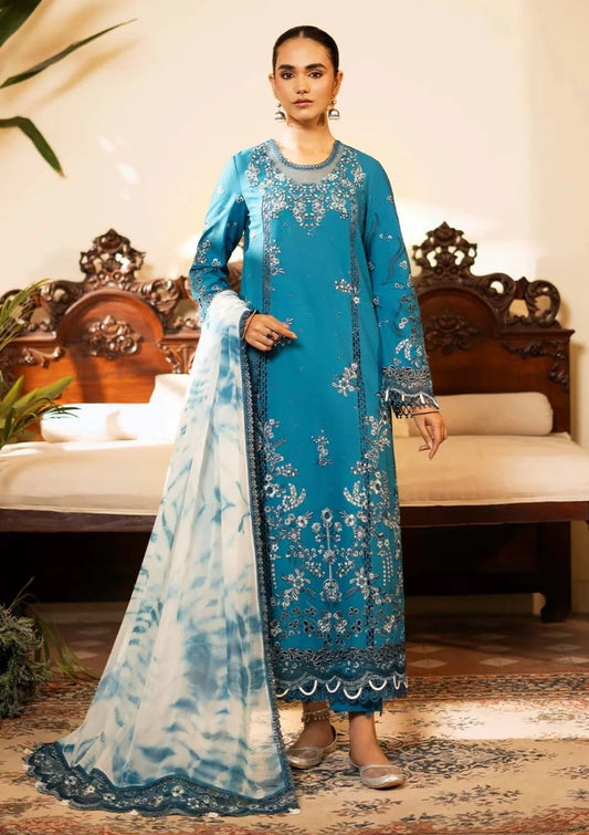 Sajni Zarposh Lawn 3Pc- Azal Fresh