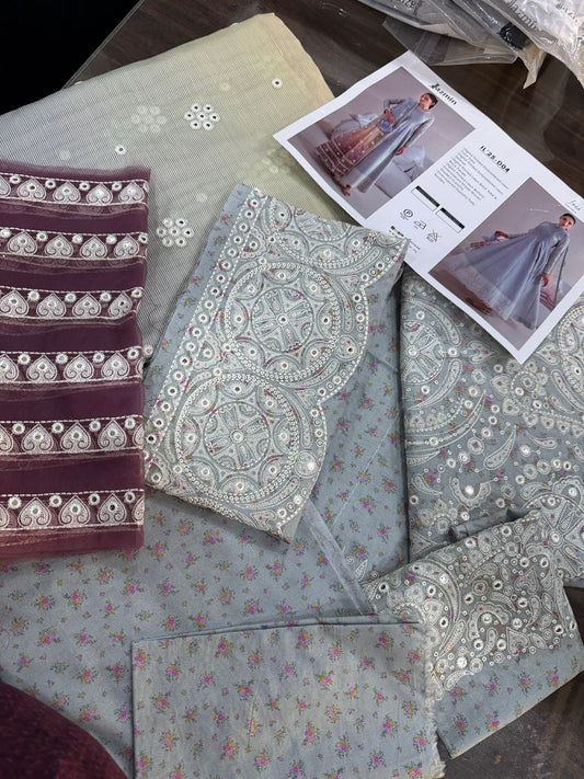 JAZMIN LUXURY LAWN IRIS FRESH