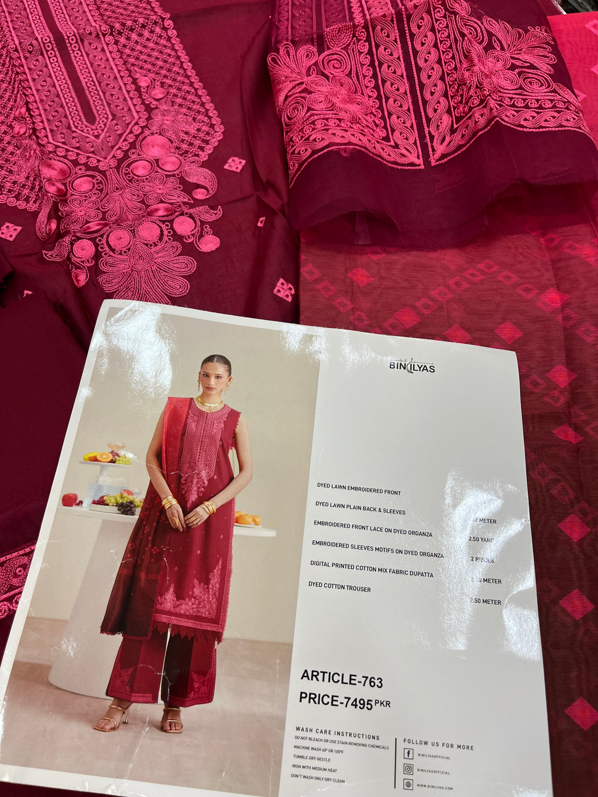 Bin Ilyas Lawn Article 763 Fresh suit