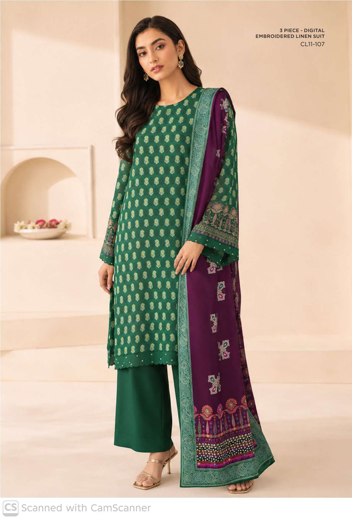 Sapphire Linen Suit Design 15 – Winter 2026 Unstitched