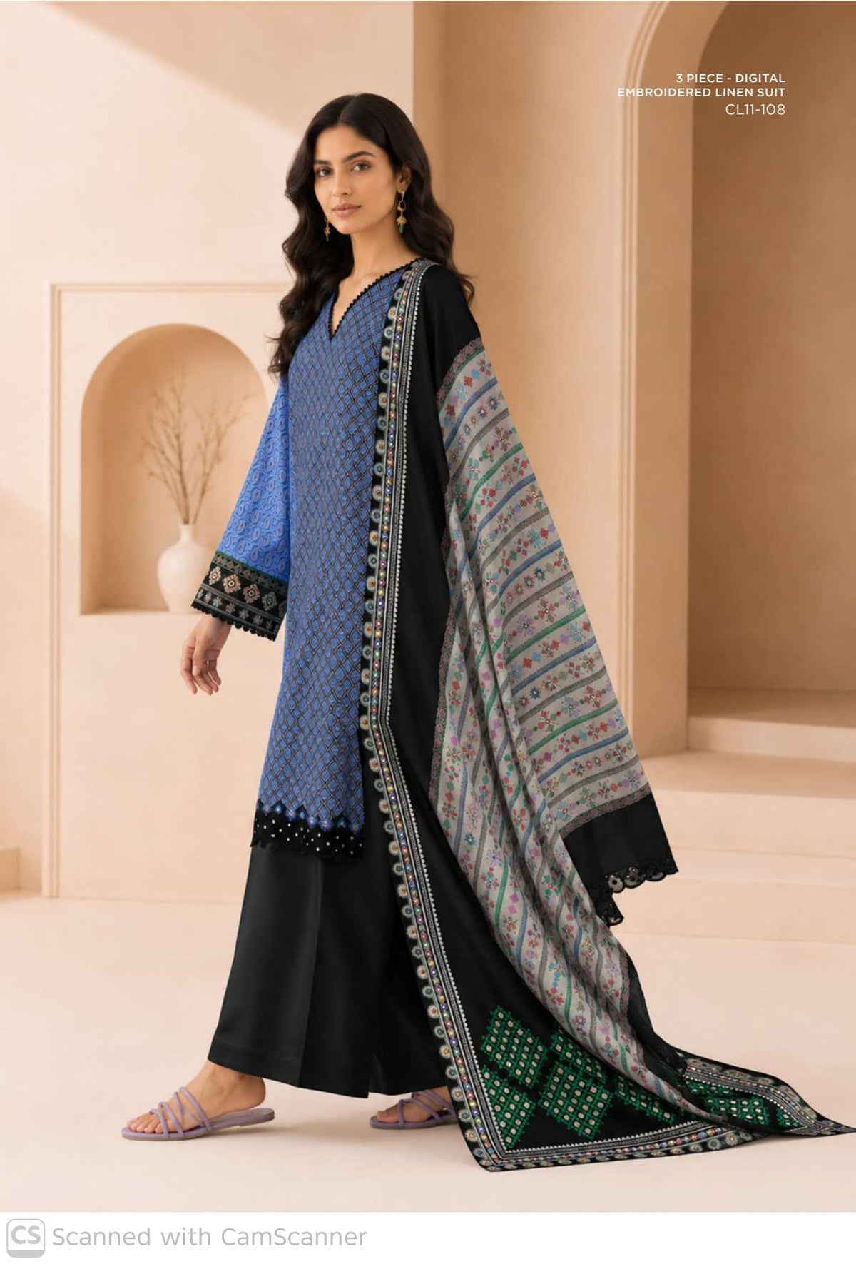 Sapphire Linen Suit Design 17 – Winter 2026 Unstitched