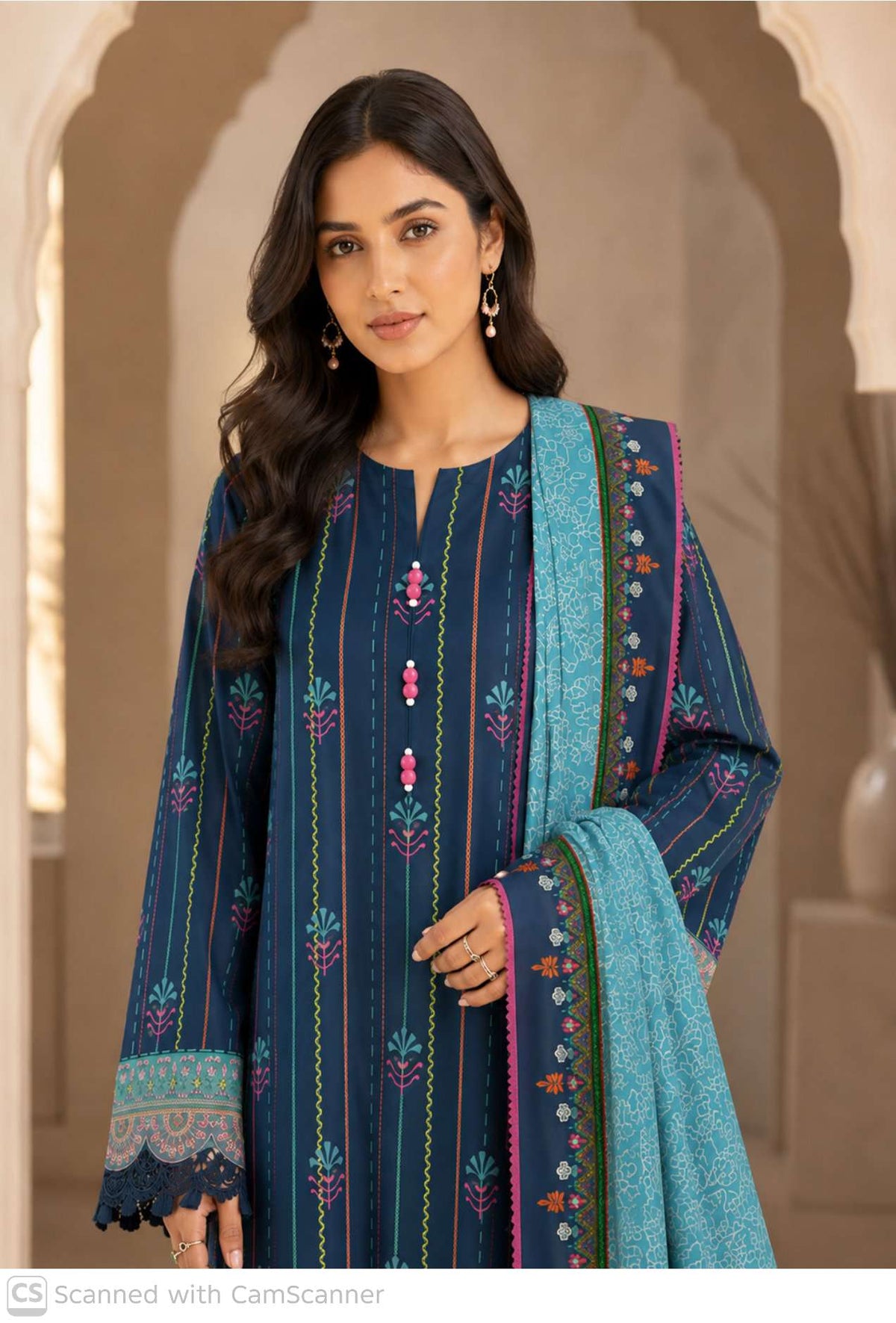 Sapphire Linen Suit Design 15 – Winter 2026 Unstitched (Copy)