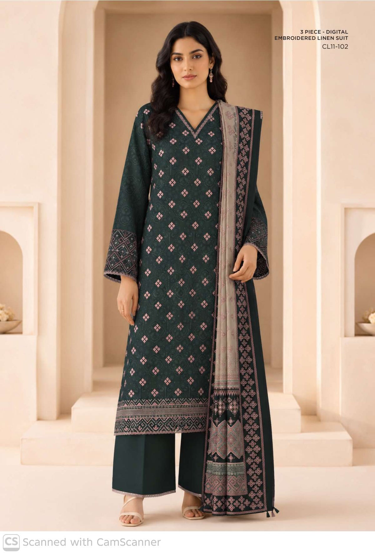 Sapphire Linen Suit Design 5 – Winter 2026 Unstitched