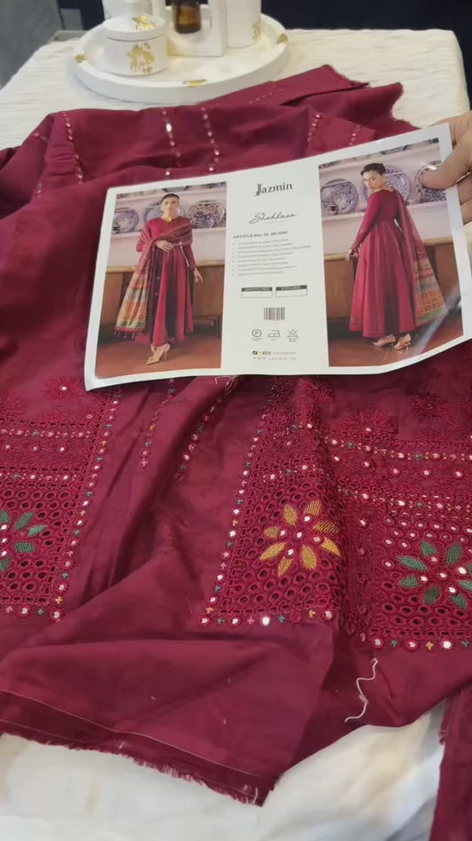JAZMIN LUXURY LAWN SHAHKAAR