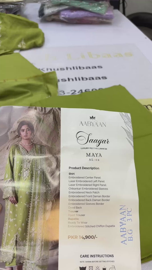 AABYAAN By Qalamkar Luxury Lawn