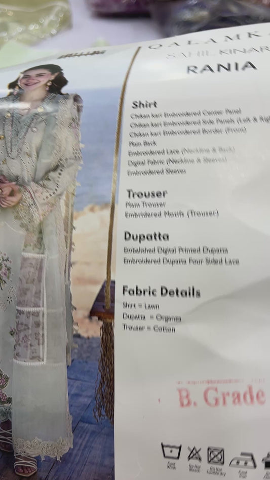 Qalamkar Luxury Lawn B fresh