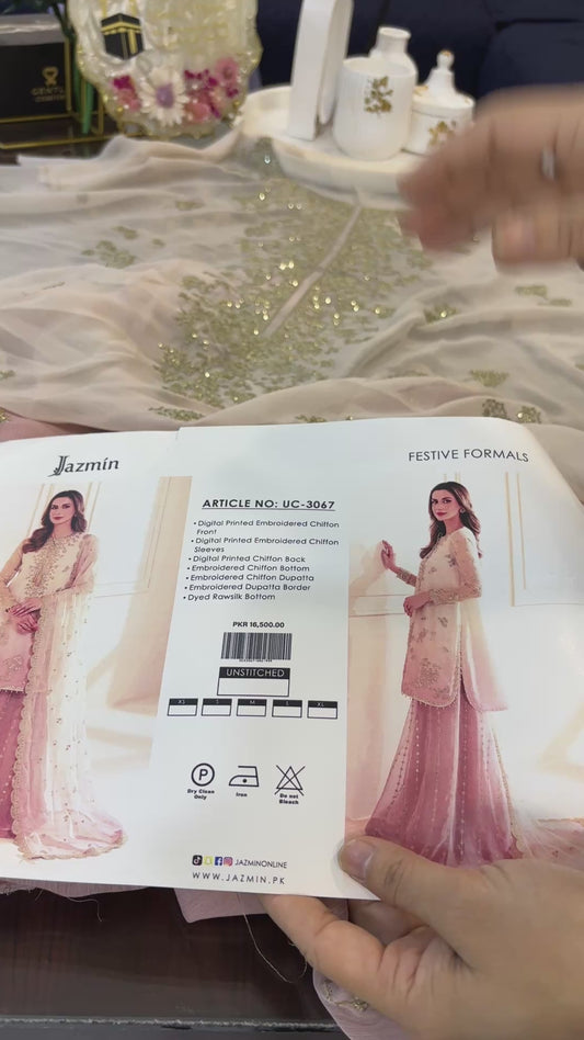 Jazmin 2 tone chiffon suit