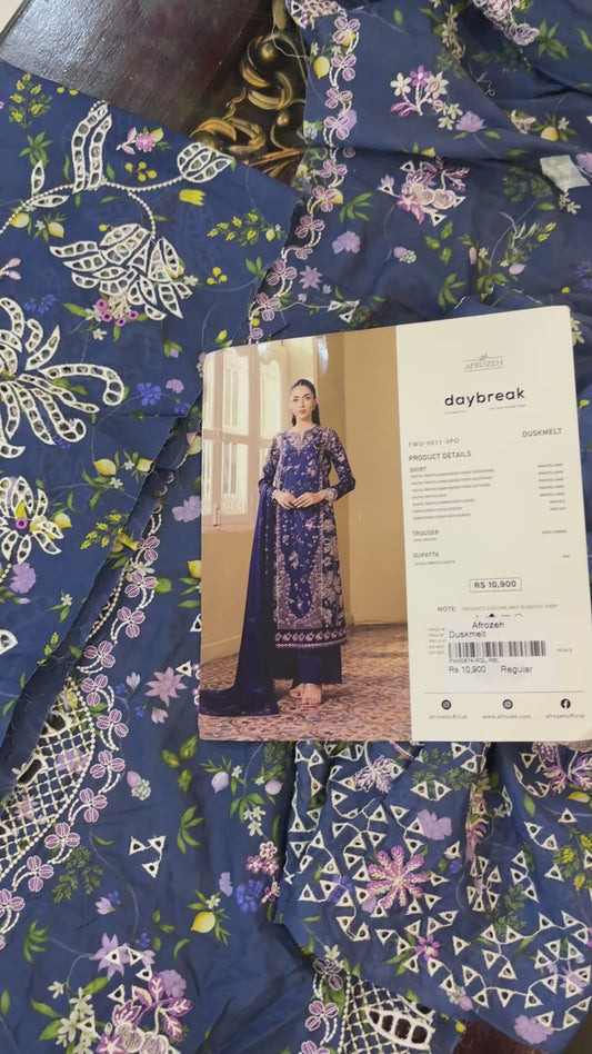 Afrozeh Lawn Chickankari