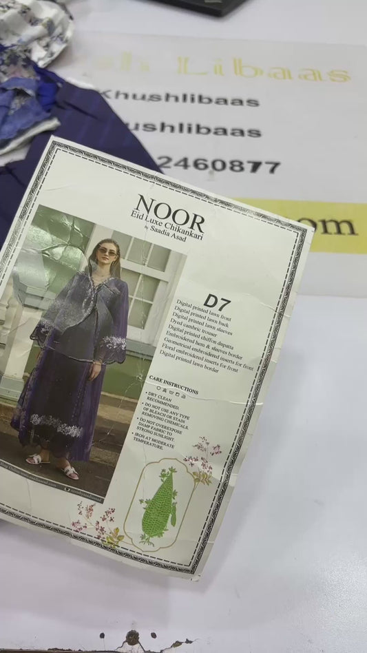 Noor By Sadia Asad Luxury Lawn