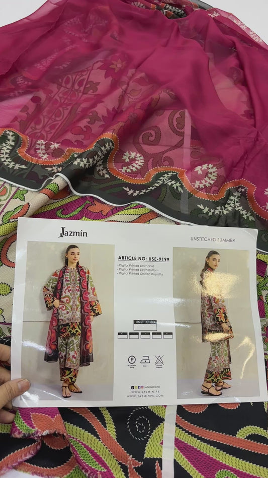 Jazmin Printed Lawn Co Ord Set