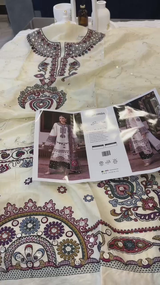 JAZMIN LUXURY LAWN SHAHKAAR