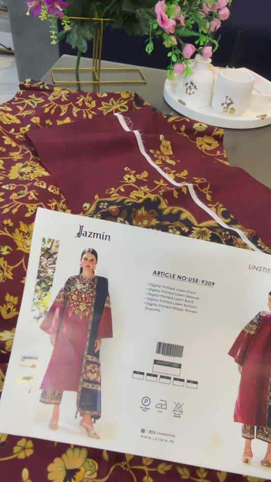 Jazmin Lawn Print use 9309