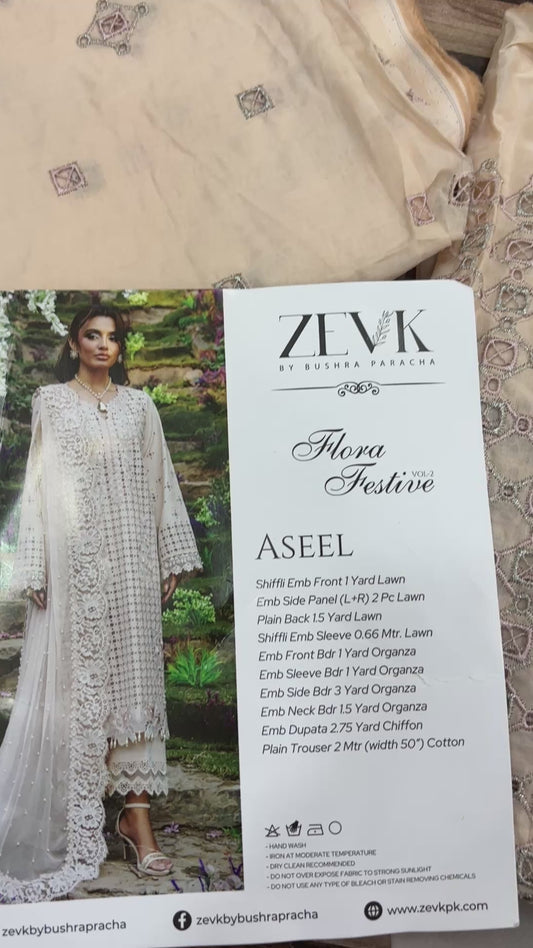 Zivik Lawn 2 pcs Chikankari Suit