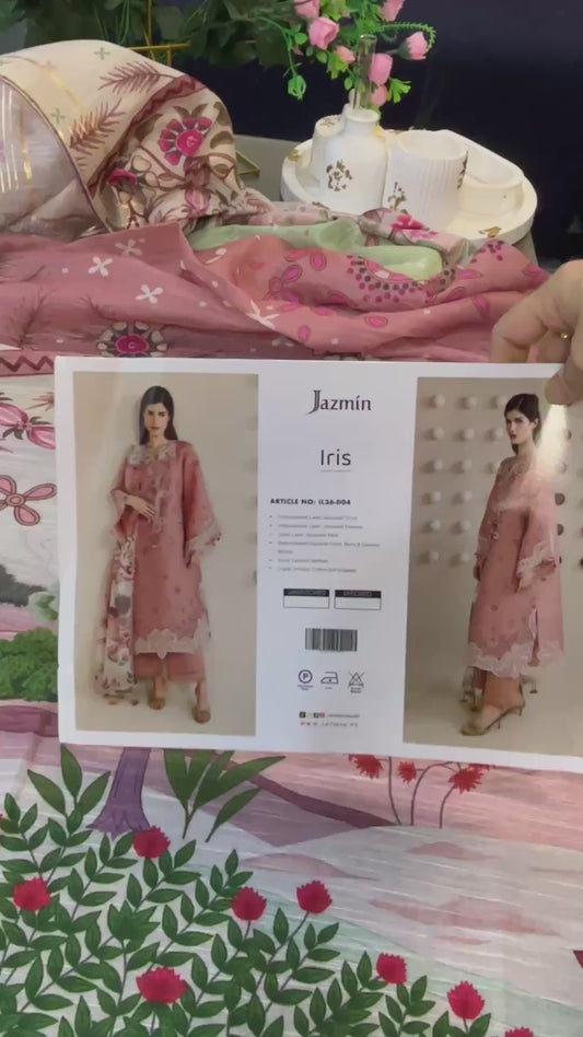 Jazmin Luxury Lawn Iris D04