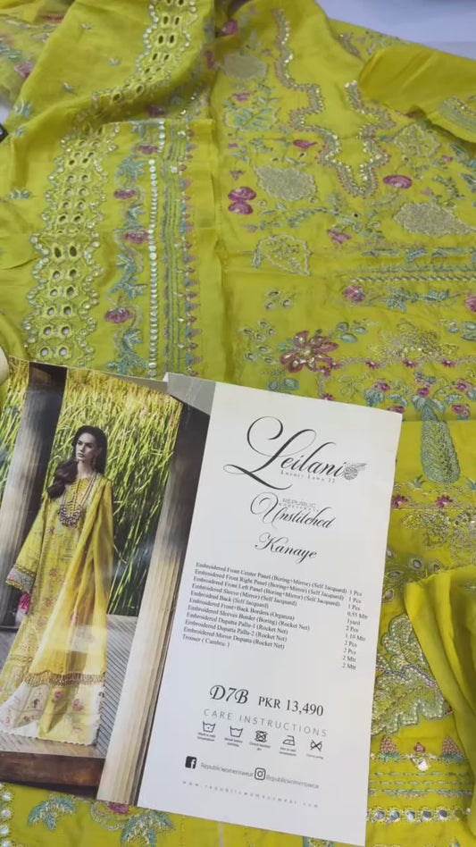 Republic Lawn Embroidered Suit