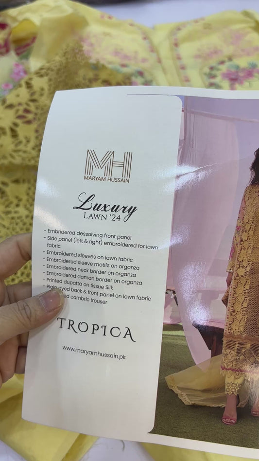 Maryam Hussain Luxury Lawn Fresh