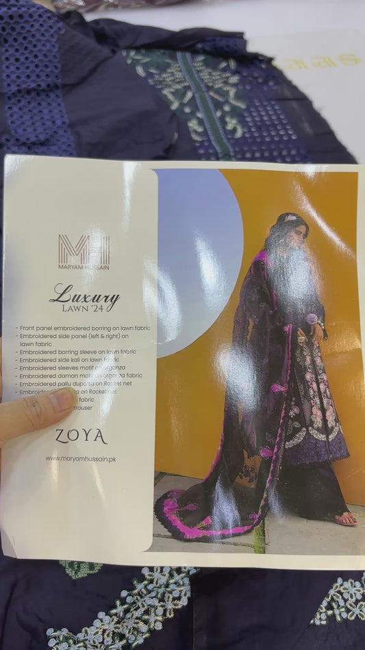 Maryam Hussain Luxury Lawn Fresh