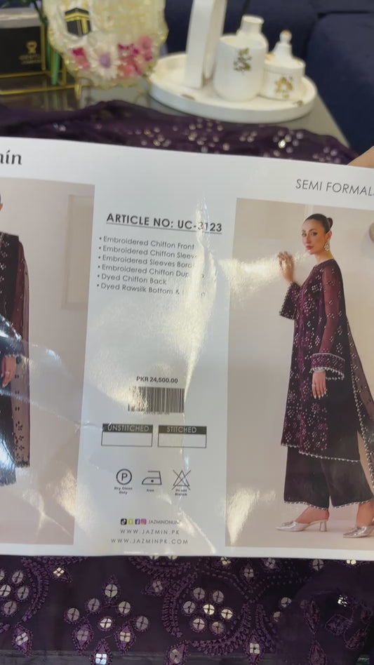 Jazmin Pure Chiffon Suit