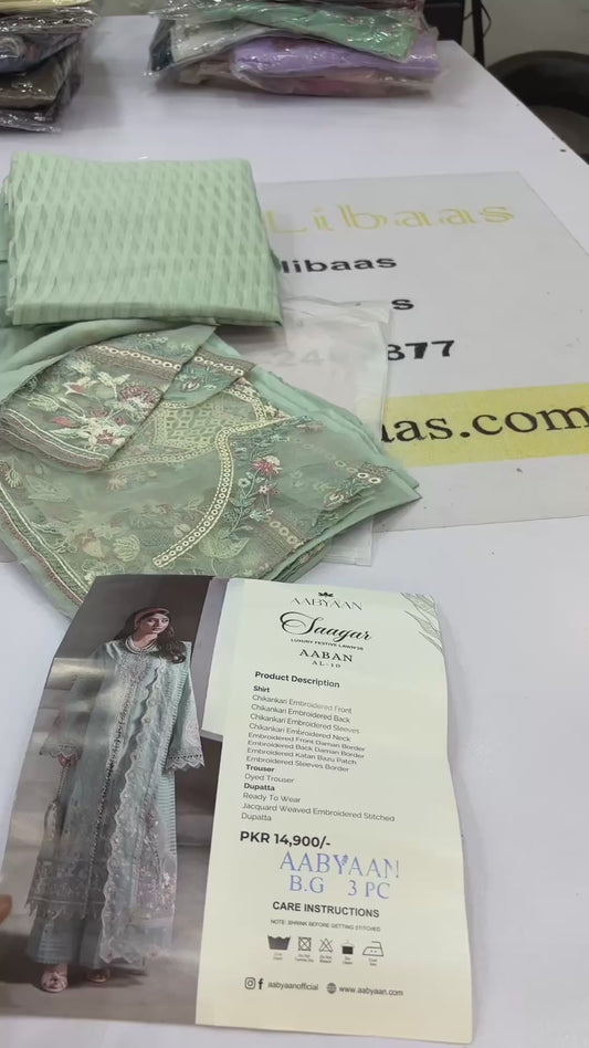 AABYAAN By Qalamkar Luxury Lawn