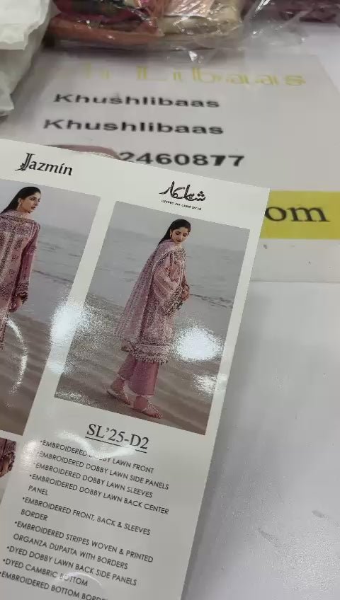 Jazmin Shahkar Luxury Lawn FRESH