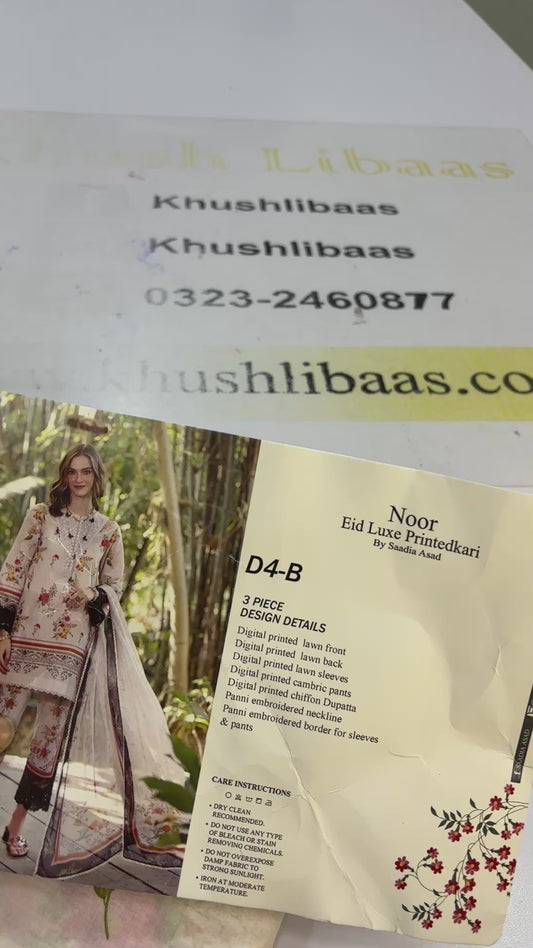 Noor By Sadia Asad Printkari Lawn Fresh