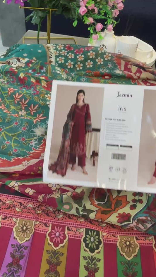 Jazmin Luxury Lawn Iris D08
